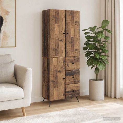 vidaXL Ensemble de Meubles 2 pcs Bois ancien Bois d'ingénierie (1/5)