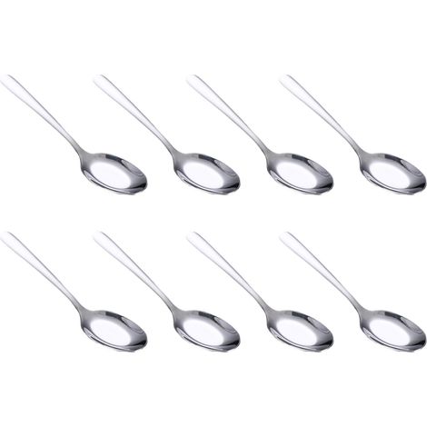 Cuillère À Soupe - Acier Inoxydable 18/10 - Finition Miroir - Lavable En Lave-Vaisselle - Pour Maison Et Restaurant - Lot De 8 (1/5)