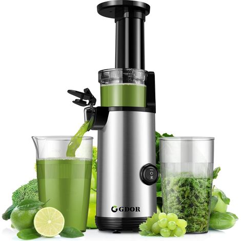Extracteur de Jus Compact Extracteur de Jus de Fruits et Légumes Facile à Nettoyer Juicer Machine Faible Bruit Juicer Puissant Rendement élevé en Gus Extracteur Jus 600ml Brosse Incluse Sans BPA (1/5)
