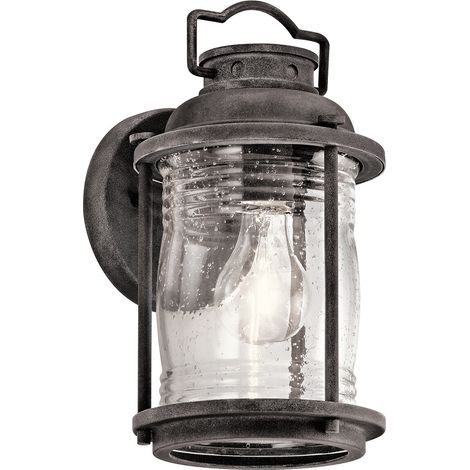 Elstead Ashland Bay - Petite lanterne murale extérieure à 1 ampoule en zinc IP44, E27 (1/5)