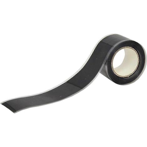 Ruban adhésif en silicone antidérapant, bande d'étanchéité adhésive à haute ductilité pour serpentins et tuyaux d'égout-Black (1/5)