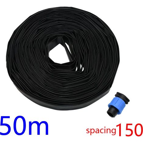 Ruban d'irrigation goutte à goutte (50 m) pour système d'irrigation, épaisseur de paroi de 0,2 mm, espacement de 150 mm. (1/5)