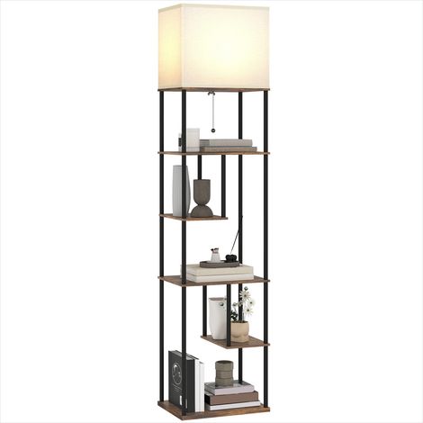 Lampe de table Lampadaire avec étagères télécommande 40 x 29 x (1/5)