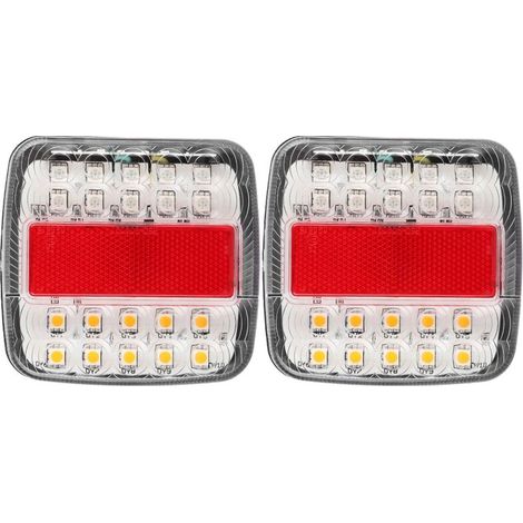 Jeffergarden Feux de camion, feux de remorque haute luminosité 20 perles étanches et antichoc, adaptés aux camions lourds (1/5)