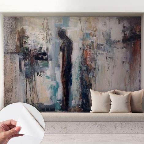 Fotomurale adesivo - parete decorativa - decorazione casa - stile moderno parete - Figura misteriosa 208x146 cm (1/5)