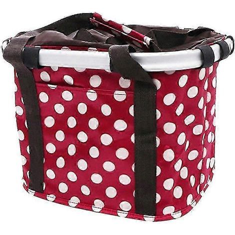Panier pliant pour vélo en alliage d'aluminium, sacoche avant pour VTT, accessoires (1/3)