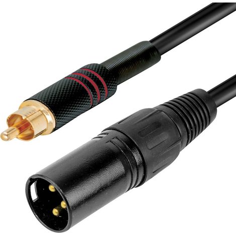 Ridem Cavo Audio XLR M - RCA M 2mt RDM C62