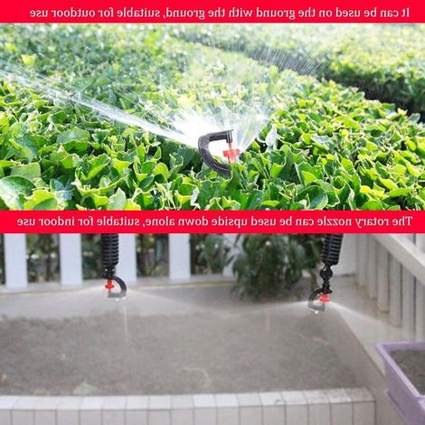 Allecto,Boquilla de aspersor giratoria de 360 grados,20 unidades,Ideal para jardinería,Cabezal de pulverización,Aspersor de colores (1/5)