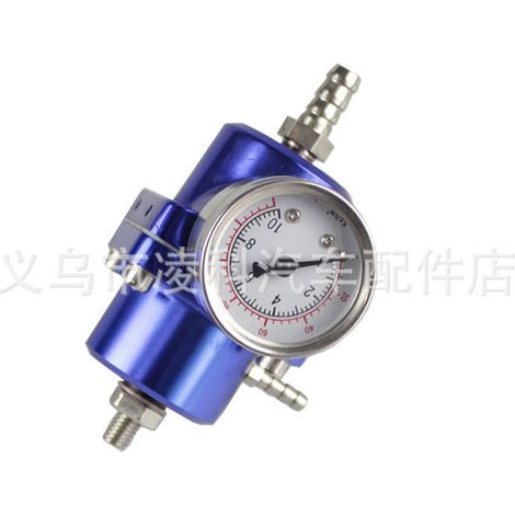 Car modification: fuel pressure regulating valve, fuel turbocharger, fuel pressure regulator, four-way turbocharger - blue (1/4)