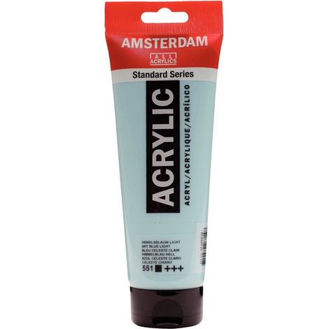Peinture Acrylique en tube - Bleu céleste clair - 551 - Amsterdam - 250ml (1/2)
