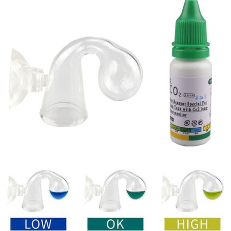 Détecteur de Concentration de CO2 pour Aquarium avec Liquide Indicateur - Kit Complet pour Mesurer et Ajuster le Niveau de Dioxyde de Carbone-AUTRES (1/5)