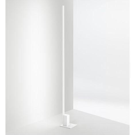 Syncro Lampadaire Led Blanc En Métal H.168 Cm Perenz