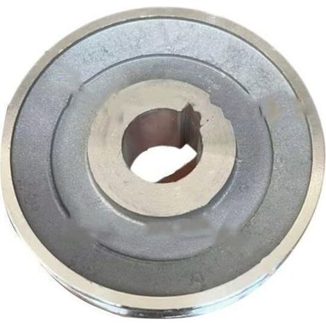 Aluminium-Motorriemenscheibe Typ A mit einer Nut für Luftkompressoren, 100 mm Durchmesser, 19 mm Innenbohrung und 13 mm Riemenbreite (97 x 19) (1/5)