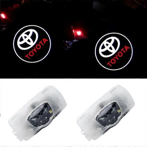 2 pièces pour Toyota Camry Highlander Prado Prius Senna lumière de bienvenue porte projection lumière d'ambiance