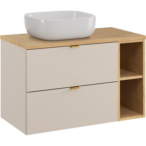 Mobile bagno con lavabo Azel cachemire 80cm (1/5)
