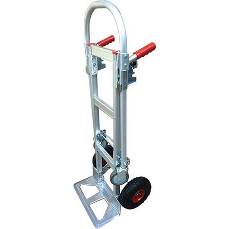 Sackkarre aus Aluminium - Tragfähigkeit 250kg / 350kg - Luftbereifte Räder - STC2