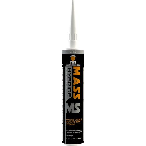 Mastic-colle Hybride Blanc 290ml - Cartouche souple et multi-usage pour un collage puissant et un jointoiement durable en intérieur comme en extérieur