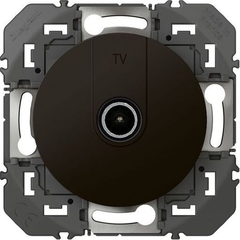 PRISE TV SIMPLE ÉTOILE BLINDÉE DOOXIE FINITION NOIR MAT LEGRAND LEG600551