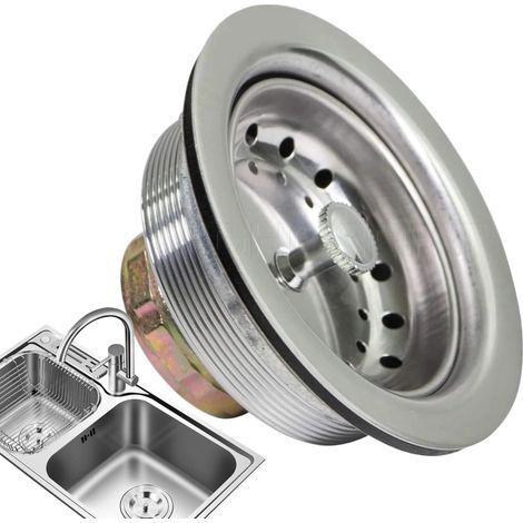 Kitchen Sink Drain Assembly Kit - Bonde D'évier en inox (1/4)