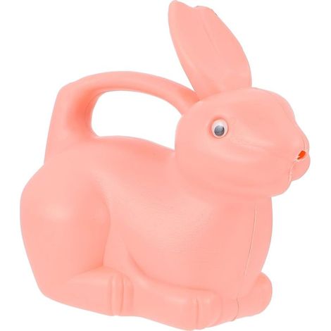 Arrosoir enfant 1200 ml en plastique léger – motif lapin rose mignon, idéal pour jeux extérieurs, plage et jardin (1/4)