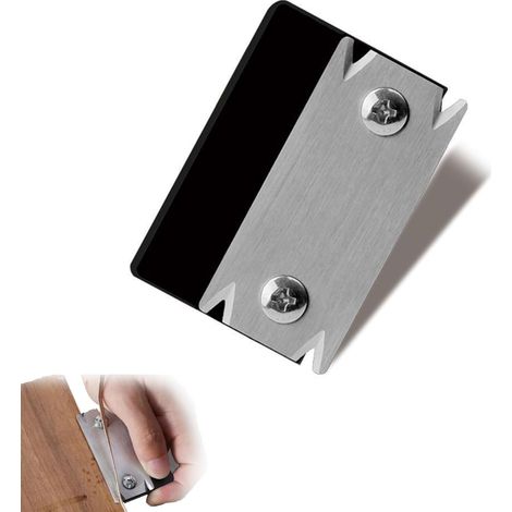 Araseur de Chant pour Bois, Rabot Bois avec Lame de Rechange Antidérapant Coupe Bordure Manuel Rabot Manuel Portable Outils de Travail du Bois pour Bois PVC ABS Mélamine