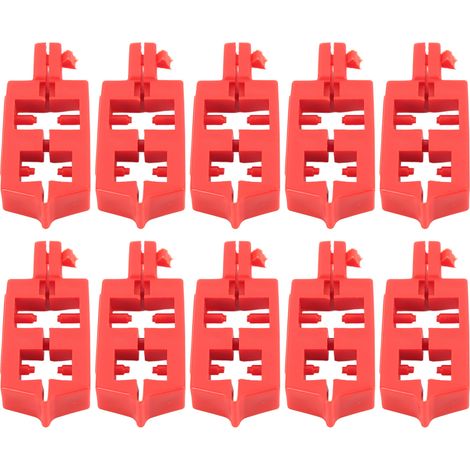 Packung mit 10 Schnellanschluss-Leistungsschalter-Verriegelungsvorrichtungen aus PA-Nylon für Energieisolierung und Sicherheit. (1/5)