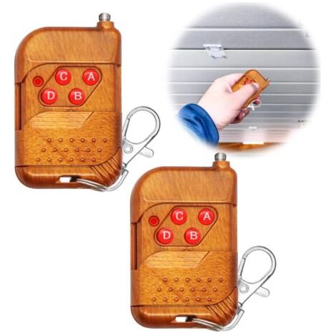 Sollbry Lot de 2 télécommandes universelles pour porte de garage - 433 MHz - Clone pour interrupteur, porte de garage, interrupteur de portail roulant (1/5)