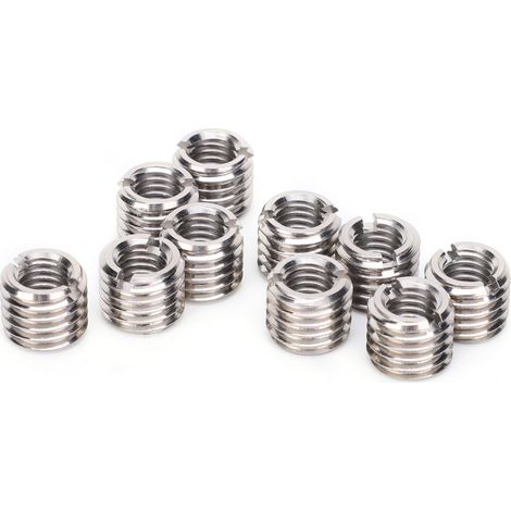 10 pièces - Outil de conversion pour écrou de réparation, douille et vis à filetage fendu en acier inoxydable (1/5)
