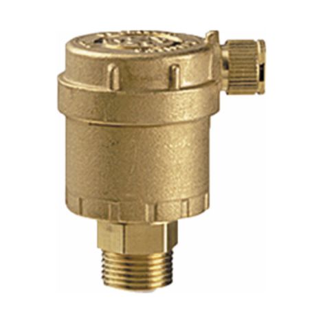 Giacomini – Purgeur chauffage central R88IY002 – Débit 30 l/mn à 3 bars – Température max 115°C – Pression max 14 bars – Filetage M3/8' (1/2)