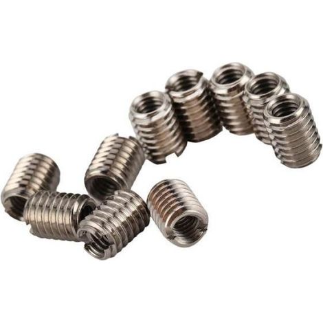 Inserts Filetés - Acier Inoxydable 303 - M4x0,7 Femelle / M6x1 Mâle - 8 mm - Réparation Filetage - 10 Pièces (1/5)