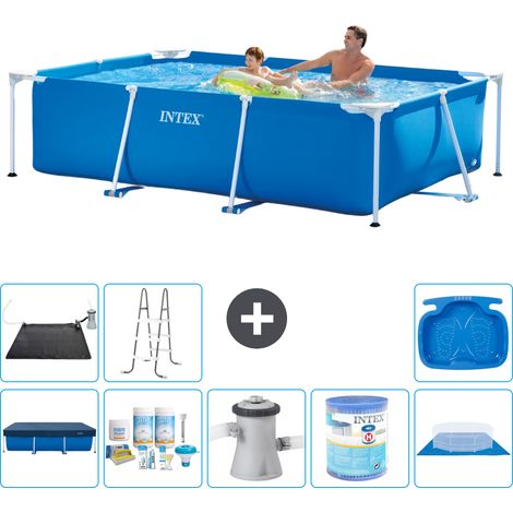 Intex Piscina con struttura Rettangolare - 260x160x65 cm - 9-pezzi  S40112