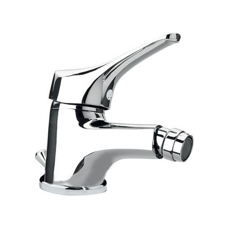 Miscelatore monocomando per Bidet linea Derby finitura Cromo scarico da 1"1/4 cartuccia a dischi ceramici 40 mm bassa