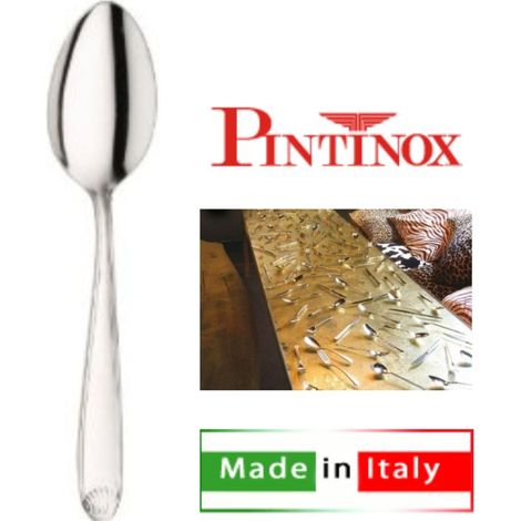 Set 12 Cucchiaini da Tavola Caffe' Flavia in Acciaio Inox Pintinox