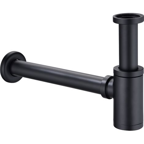 BERNSTEIN - Siphon de lavabo noir 1924 en laiton