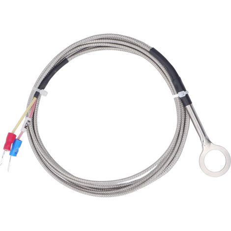 Thermoelement Typ K, 14 mm Durchmesser, Edelstahl 304, Temperaturbereich 40 bis 1000 °C, 1 m / 3,3 ft Sonde (1/5)