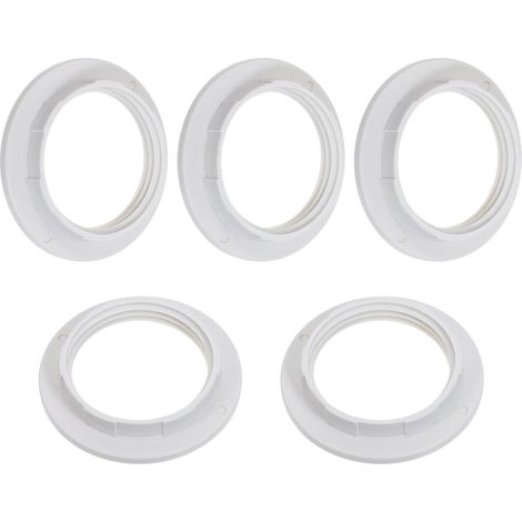 5pièces Anneaux de Retenue pour Abat-jour Bagues de Douille à Filetage Complet Fixation Épaisse pour Support de Lampe Compatible Socles Lumineux pour Éclairage Stable et Sécurisé (1/5)