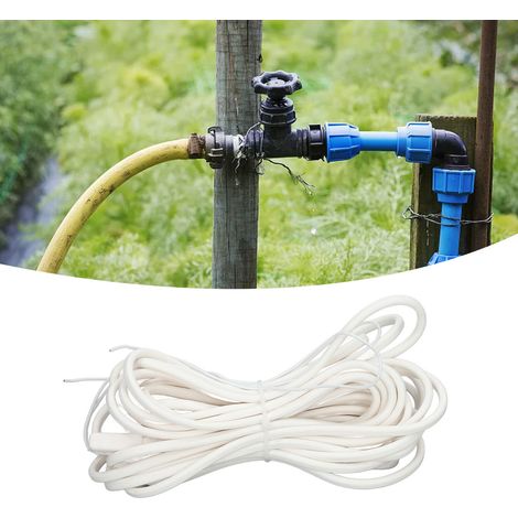 Tuyau de drainage pour chambre froide type 586000, fil chauffant de dégivrage, plaque chauffante, échangeur de chaleur, bande chauffante inférieure en caoutchouc silicone de 6 m, câble chauffant étanc (1/5)