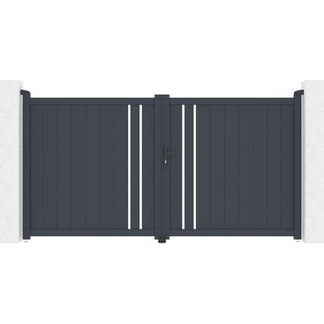 Puerta batiente de aluminio 3m GIONA 300 x 160 cm