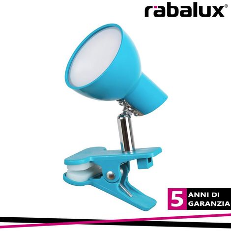 Lampada lettura a clip LED 5W blu Noah Rabalux 1479 (1/3)
