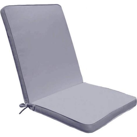 Cuscino Real Medio 90x40x4 cm in Poliestere Grigio (1/4)