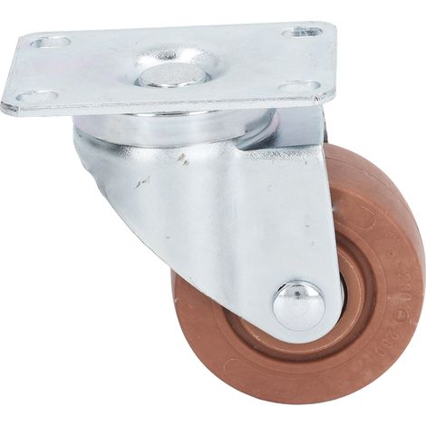 Roulettes de rechange universelles de 7,6 cm (3 po) en nylon résistant aux hautes températures pour chariots industriels et chaises de bureau (1/5)