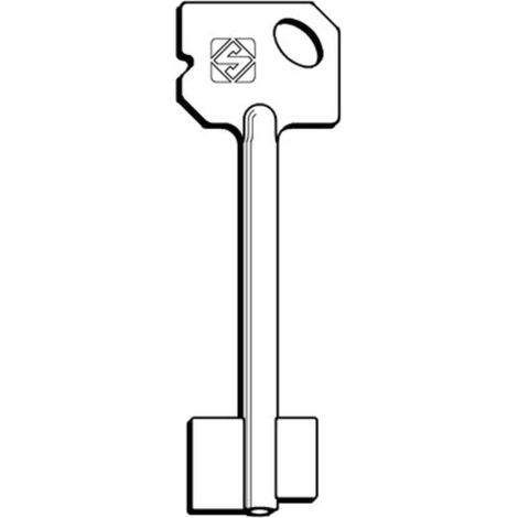 CHIAVE DOPPIA MAPPA HK 5HK1 SILCA - OTTONE NICHELATO - 5 pezzi