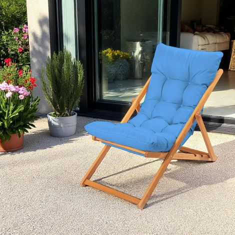 Chilienne bleue confort - pliante, inclinable SORA (1/5)