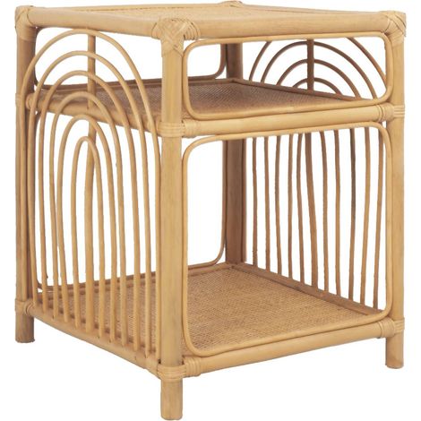sweeek - Nachttisch aus Rattan 1 Ablage 1 Nische (1/5)