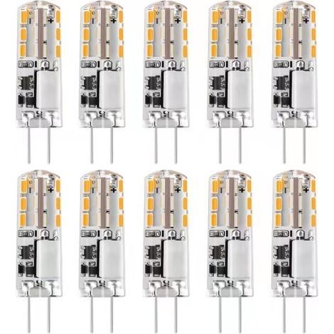 10er-Pack G4 12V AC/DC warmweiße 3000K 2W dimmbare LED-Lampen - WELLNGS (1/5)