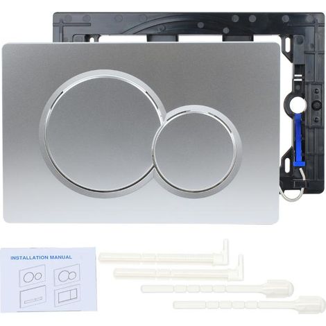KLVGTIFS PU - Plaque de commande double Geberit Sigma01/20 General (115.770) Argent mat (1/3)