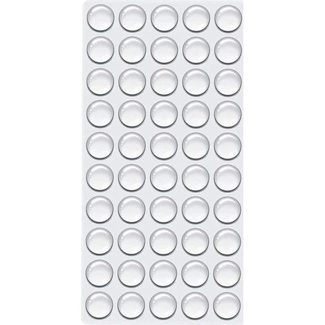 Patins en caoutchouc transparent, 100 pièces, autocollants, antidérapants pour meubles, tiroirs, portes, planches à découper (1/5)