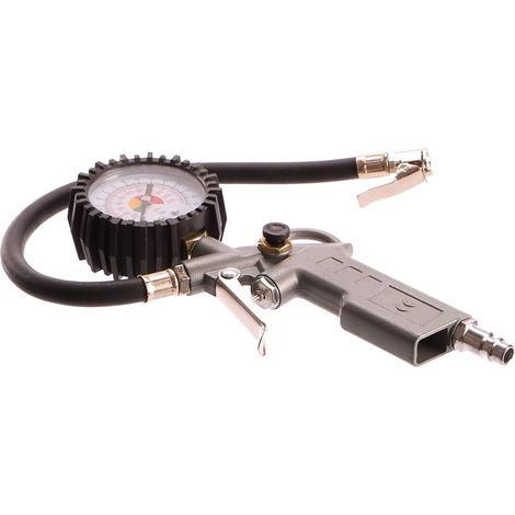 Geko G01101 - Gonfleur de pneus avec manomètre, multicolore
