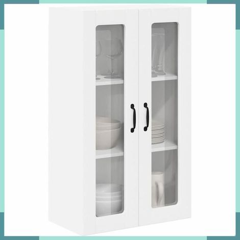 885175 Meuble mural de cuisine Montage mural Blanc 60 x 31 x 100 cm (1/5)