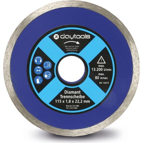 DAYTOOLS Diamant-Trennscheibe, Ø 115 mm, (1/2)